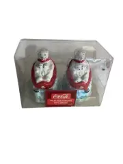 Ceramic Salt and Pepper Shakers Coca Cola Polar Bear