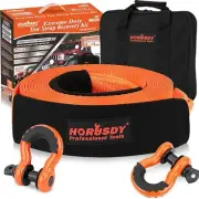Durable 30ft Heavy Duty Recovery Strap Kit with 2 Shackles - Off-Road Essential