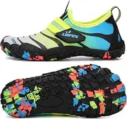 [UBFEN] Water Shoes for Kids Boys Girls Aqua Socks Barefoot Beach Sports Swim Pool Quick Dry Lightweight Toddler Little Big Kid