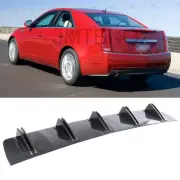 For Cadillac CTS CT4 CT5 Carbon Rear Diffuser Fins Bumper Lip Splitter Spoiler