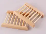 12 Pcs Natural Wooden Wood Soap Rack Dowel Saver Holder Dish Deck Tool