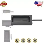 Versatile Graphite Crucible Mold for Melting Gold and Silver - 8.15x3.7x2.13 in