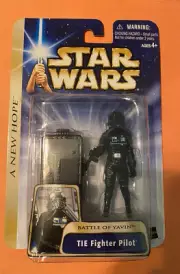 2004 Hasbro Star Wars Saga Collection 3.75” TIE Fighter Pilot Figure ANH MOC