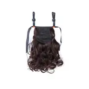 2 Pcs Short Curly Clip In Drawstring Ponytail Synthetic Ponytail Hair Extensions Pure Color High Temperature Fiber Hair