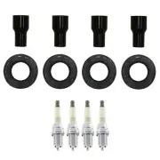 NGK 4 G-Power Platinum Spark Plugs 4 Coil Boots Kit for Celica Corolla Matrix L4 (for: Toyota)