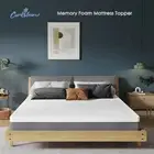 5cm Thick Dual-layer Memory Foam Mattress Topper with Washable Waterproof Cover
