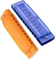 MUELODSIC 2pcs 10 Hole Kids Harmonica Toy Educational Music Instrument for Beginners