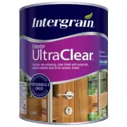 Intergrain 1L UltraClear Gloss Exterior Timber Varnish Superior UV Protection