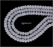 15.8" Blue Chalcedony Rondelle Beads 4mm #59054
