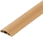 Duct Cord Cover, Desk Cable Organizer, Wire Tidy - PVC Cuttable Stylish Easy to Install PVC - Server Rooms Outdoor Areas Airports Railway Stations, Subways - 10M Brown with