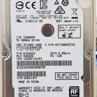 *不缺錢歡迎免費面交以物易物雙方喜歡就換* 日立 HGST 硬碟 1TB 2.5吋 9mm 7200RPM 無壞軌無異音