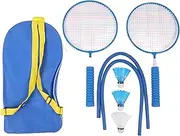 Children Lightweight Badminton Racket Set with Shuttlecocks Carrying Bag