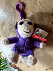 NWT Russ Li'l Peepers INDIGO Plush Purple MONKEY Keychain/Backpack Clip 3"