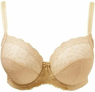 Panache 38G Emily Nude Semi Sheer Balconnet Underwired Bra Style 6101 NWT