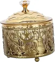 CIYODO Eid Mubarak Candy Dish Handmade Eid Party Treat Storage Container Unique Arabian Design for Ramadan Celebrations Sturdy Iron Sweet Holder for Home Decor and Family Gatherings