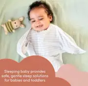 Zipadee Zip Baby Striped Print Swaddle Sleep Sack M 6-12 Months Original new