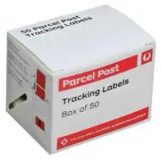 50X Australia Post Parcel Post Tracking Labels Proof Delivery Parcel QR Code Box