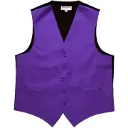 New Man Tuxedo Waistcoat Purple Vest only Formal Wedding Party Prom uniform