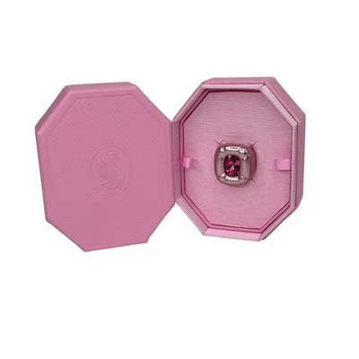 Swarovski Dulcis cocktail ring Cushion cut, Pink 60/9 USA
