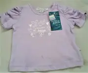 Pumpkin Patch Hoppity Bunny California dreaming Ruched Sleeved Lilac Tee