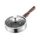 Nonstick Frying Pan Saucepan Stainless Steel for Gas Stoves Camping Kitchen