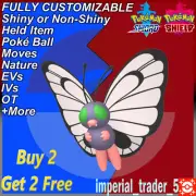 Pokémon Sword and Shield ✨ Shiny Butterfree ✨ W/ Best 6IV Customizable
