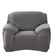 Advwin 1-seat Stretch Sofa Cover Soft and Comfortable Couch Covers Dog Cat Pet Slipcovers Furniture Protectors Grey