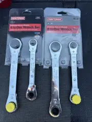 (2) Sears Craftsman USA Nos 4 In One Wrench Set Metric SAE 42601 42600