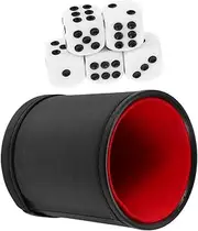 COSMEVIVI Dice Shaking Cup Noise-Free Gaming Dice Cup Modern Cylindrical Design Perfect for Parties Bar Games