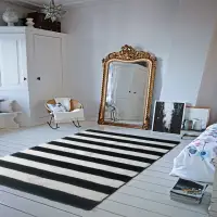 在飛比找momo購物網優惠-【Fuwaly】凱伊立體系列_黑白紋地毯-200x290cm