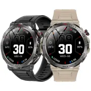 MK68 1.43inch AMOLED Display Compass bluetooth Call Heart Rate Blood Oxygen Monitor Stress Testing Women's Health Sleep