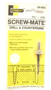 Vintage / STANLEY 04-609 COUNTERSINK #10X1 1/2