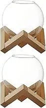SHOWERORO 2 Sets Moon Cocktail Glass Cocktails Mugs Bar Cocktail Cup Martini Glasses Bourbon Glasses Clear Glasses Clear Tumbler Cocktail Glasses Party Cocktail Cups Drinking Cup Wooden