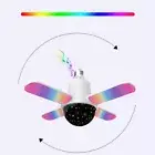 Bluetooth Music Speaker E27 LED RGB Ceiling Fixture Light Deformable Lamp Home