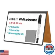 Portable Dry Erase Board,Reusable Whiteboard Notebook, Double-Sided White Boa