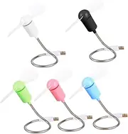 MERRYHAPY USB Fans Pack Mini Flexional Air Fan Notebook Computer Lightweight Noiseless Random
