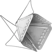 WESIEVYA Compact Stainless Dripper Stand Portable Foldable Coffee Filter Holder for Camping Travel Reusable Design with Filter for Pure Taste