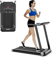 Costway Folding Treadmill, Max 12.0 km/h, 2.25HP Electric Walking Pad, Compact Running Jogging Machine w/ 12 Preset Programs, APP Control, Bluetooth Speaker, LED Display & Device Holder, Workout Gym Cardio Fitness Home Gym