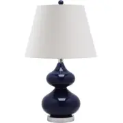 SAFAVIEH Amanda Black Glass Globe Lamp | Black |