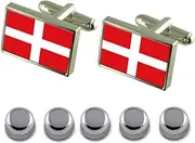 [Select Gifts] Shirt Dress Studs Sovereign Military Order of Malta Flag Cufflinks