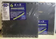 12 New Get Rung Interlocking Foam Floor Mats RC XMOD Fitness 48 Sq Ft + Borders
