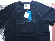 NWT Adidas Women's the 3 stripes NMD D-TEE Trefoil Black/black Cotton size M