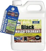 Sanco Industries MulchWorx Black Mulch Color Concentrate - 2,800 Sq. Ft. - Pure Midnight Black Mulch Dye Spray