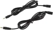 Eigell 2X DC .0x1.7mm Female to Male Cable Adapter Connector 1.5M