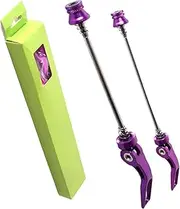 Bike Quick Release Skewers - Front Rear Axle Hollow Shaft Set,Heavy Duty Aluminum Alloy Wheel Hub Lever Set for Road Bike