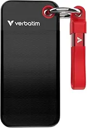 Verbatim Pocket SSD USB 3.2 Gen 2 1TB Black/Red