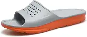 [HSBUY] Women's and Men's Anti Slip Slide Durable Slippers Shower Pool Sandals Shoes for Indoor and Outdoor Size: 12 Women/10 Men