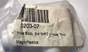 Magic Plastics Garden Hose Bib, 3/4 Male Pipe Thread, Plus Hose Value Thread