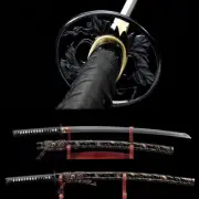 Japanese Katana Sumurai Sword Folded Steel Clay Tempered Katana Battle Ready