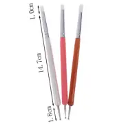 5pcs/Set soft pottery clay tool silicone+stainlestwo head sculpting art t IO CR